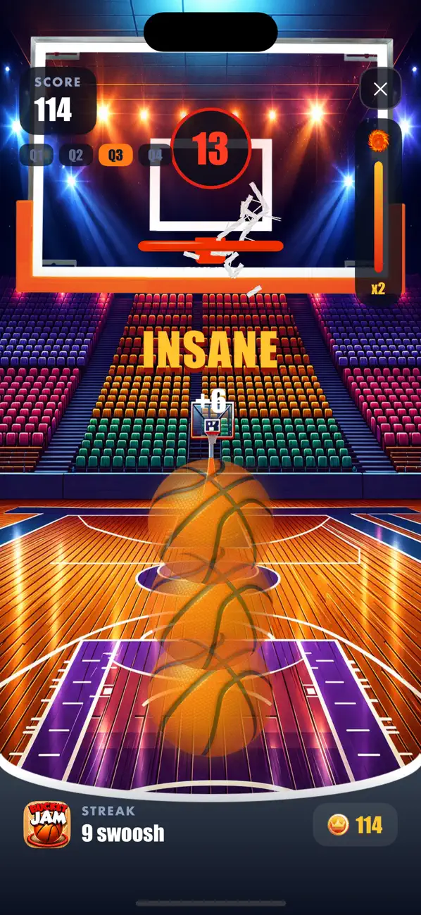 Screenshot #1 pour Bucket Jam : Basketball Shot
