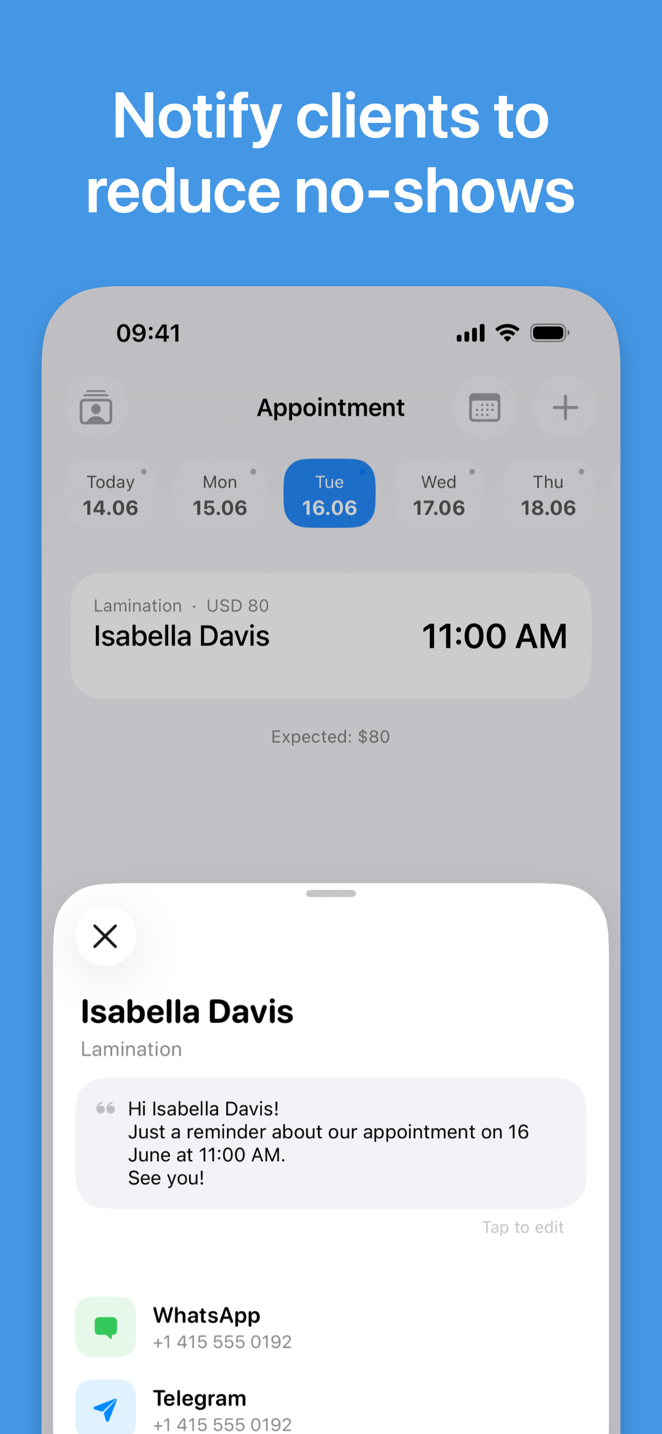 My Clients: Schedule & Income screenshot 4