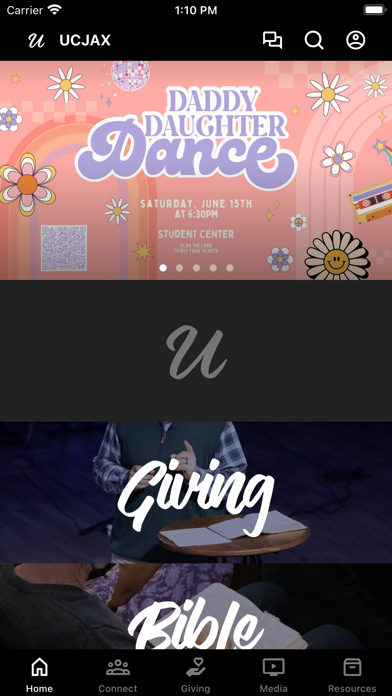 Screenshot 1 of University Church App