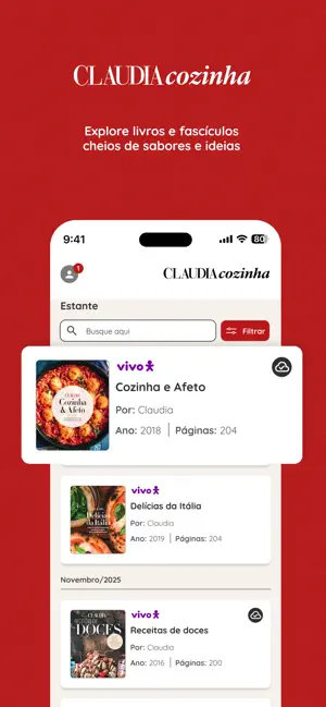 Claudia Cozinha Receitas iPhone screenshot 2