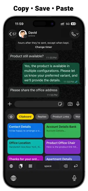 Clipboard: Copy Paste Keyboard screenshot 1