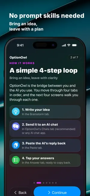 OptionOwl: AI Idea Partner screenshot 2