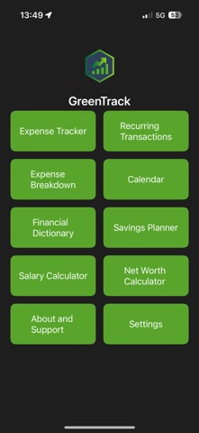 GreenTrack screenshot