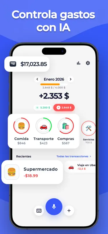 Gestor de gastos: Budget IA screenshot 1 of 7