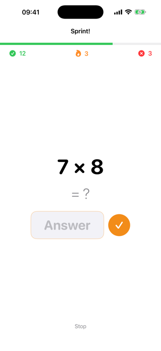 Math Drill: Arithmetic Quiz Screenshot 2 of 3