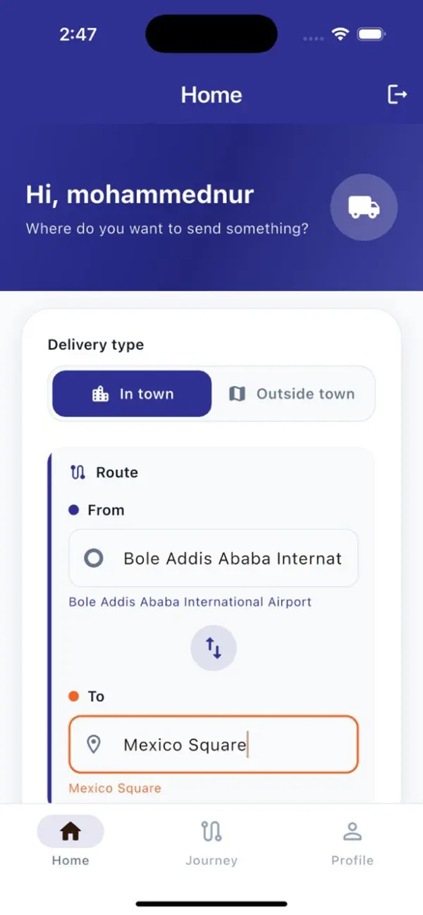 Screenshot #1 pour Negadras Express Delivery