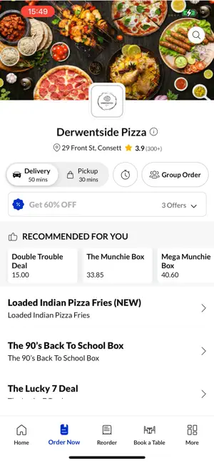 Derwentside Pizza screenshot 2