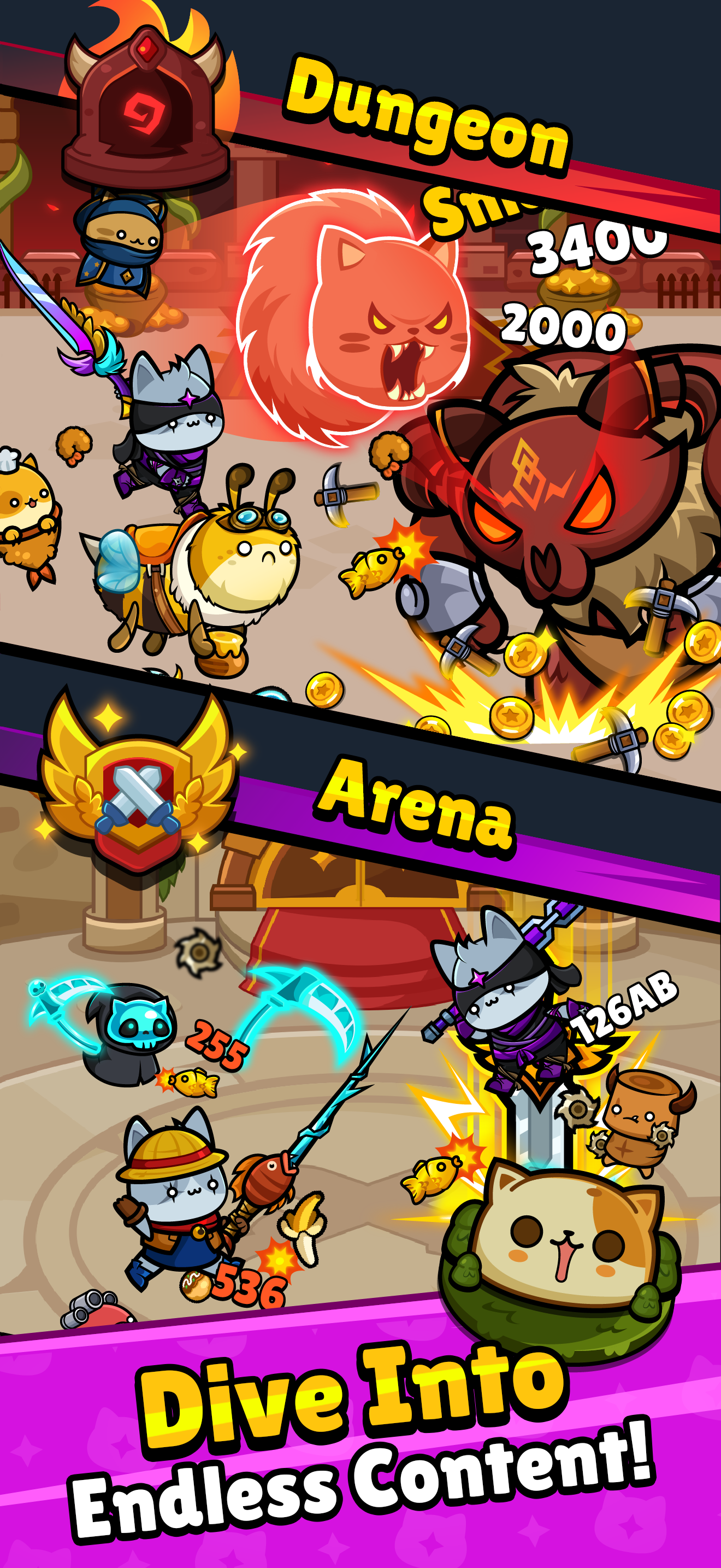 Meow Knights: Idle RPG screenshot 7