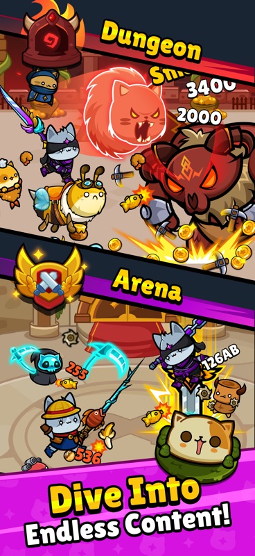 Meow Knights: Idle RPG screenshot 7