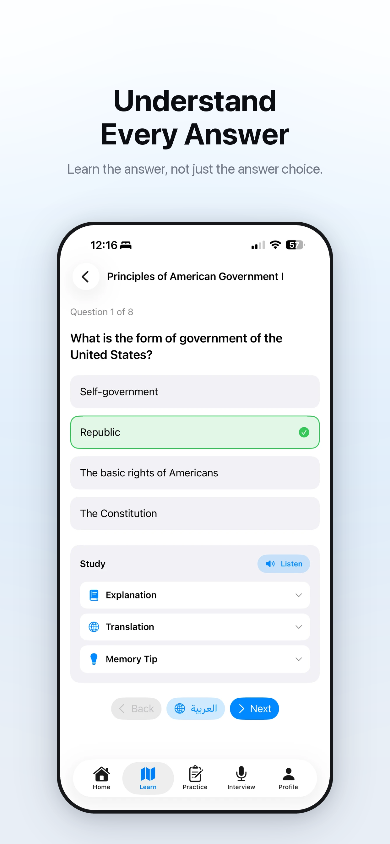 PassCit: U.S Citizenship screenshot 3