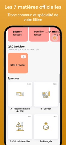 Examen VTC Taxi T3P CMA 2026 iPhone screenshot