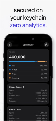 Token Monitor: AI Usage iPhone screenshot 6