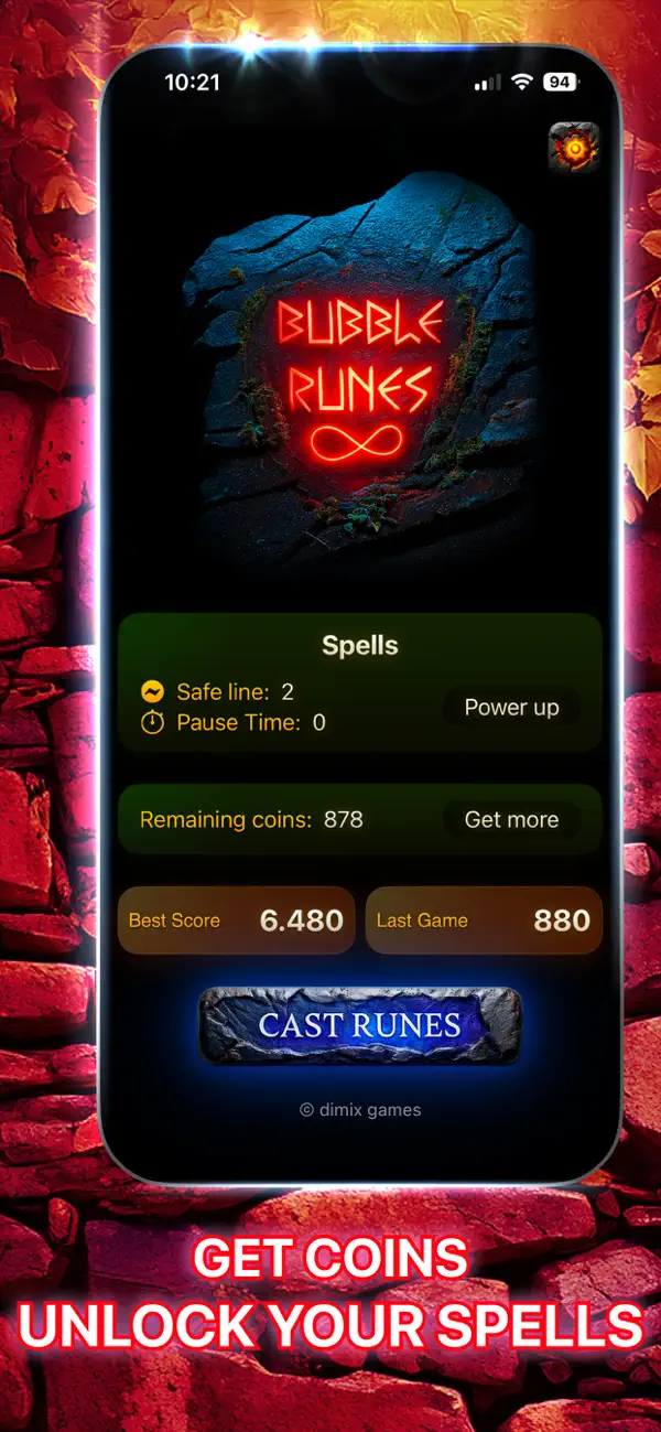 Screenshot #3 pour Bubble Runes - Combo Shoot