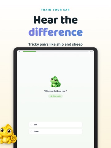 bombo: english accent training iPad screenshot