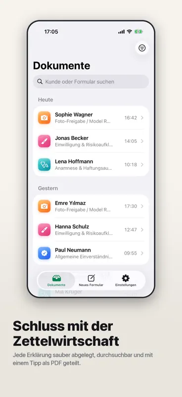 Einverständniserklärung App screenshot 4 of 8