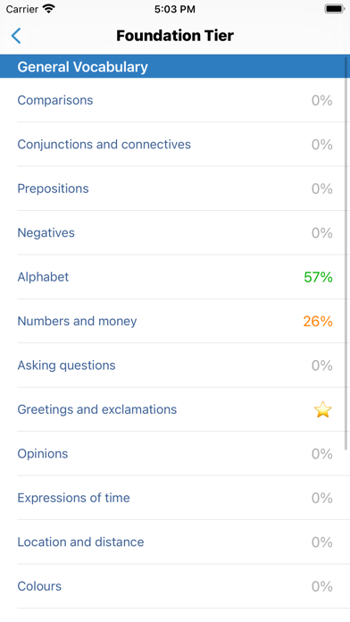 cRaMiT Polish GCSE Vocabulary Screenshot