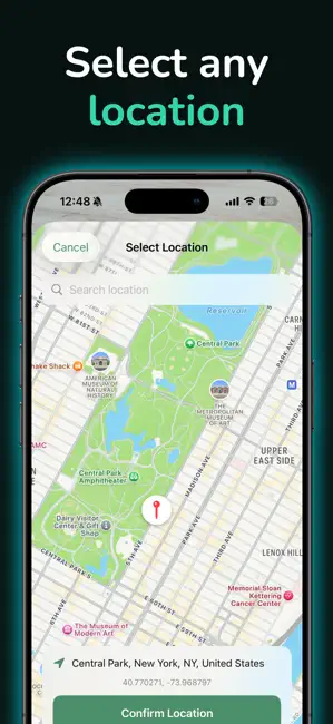 Location Changer - Drop Pin iPhone screenshot 3