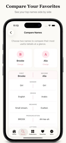 Baby Names Companion のスクリーンショット