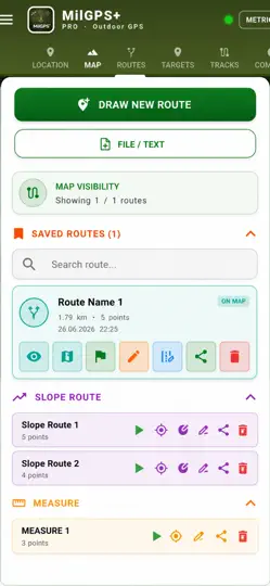 MilGPS+ iPhone Screenshot 3