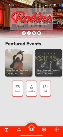 Robins Theatre iPhone screenshot
