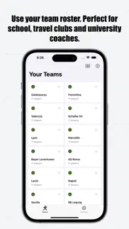 soccer formation lineups: esc iphone screenshot 2