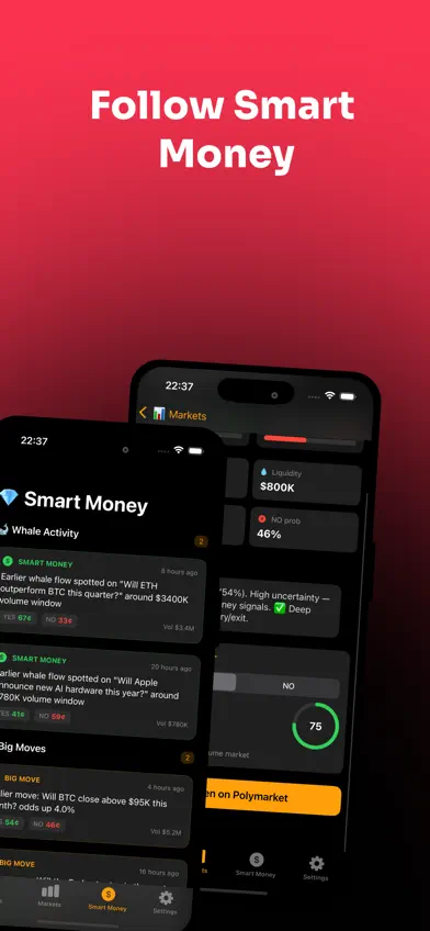 PolymarketSignals screenshot 2