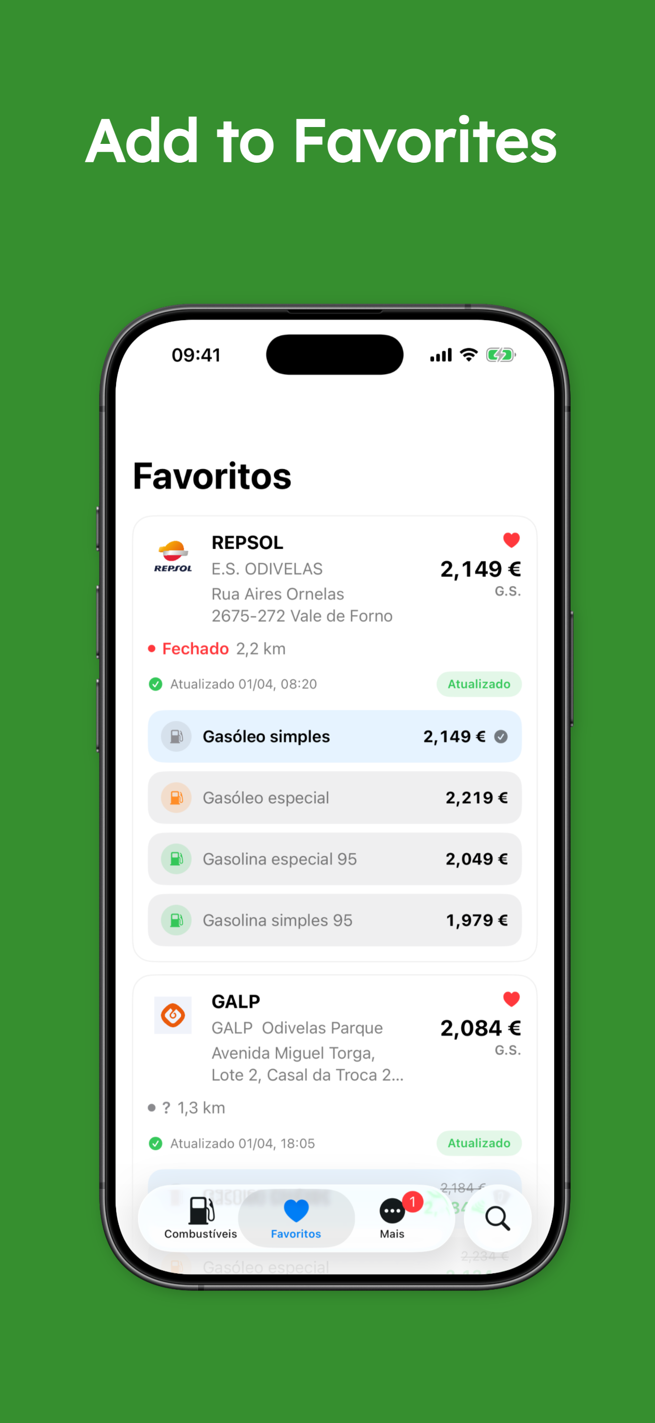 PortuGAS - Fuel Prices PT screenshot 4