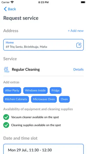 Rozie - Cleaning Services screenshot 2
