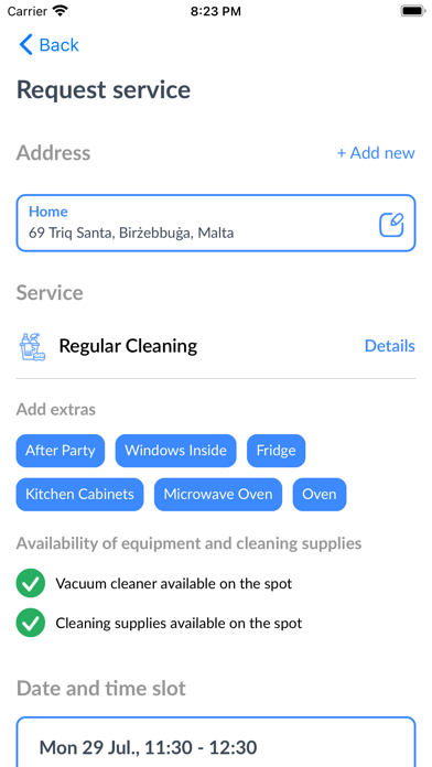 Screenshot 2 of Rozie - Cleaning Services App