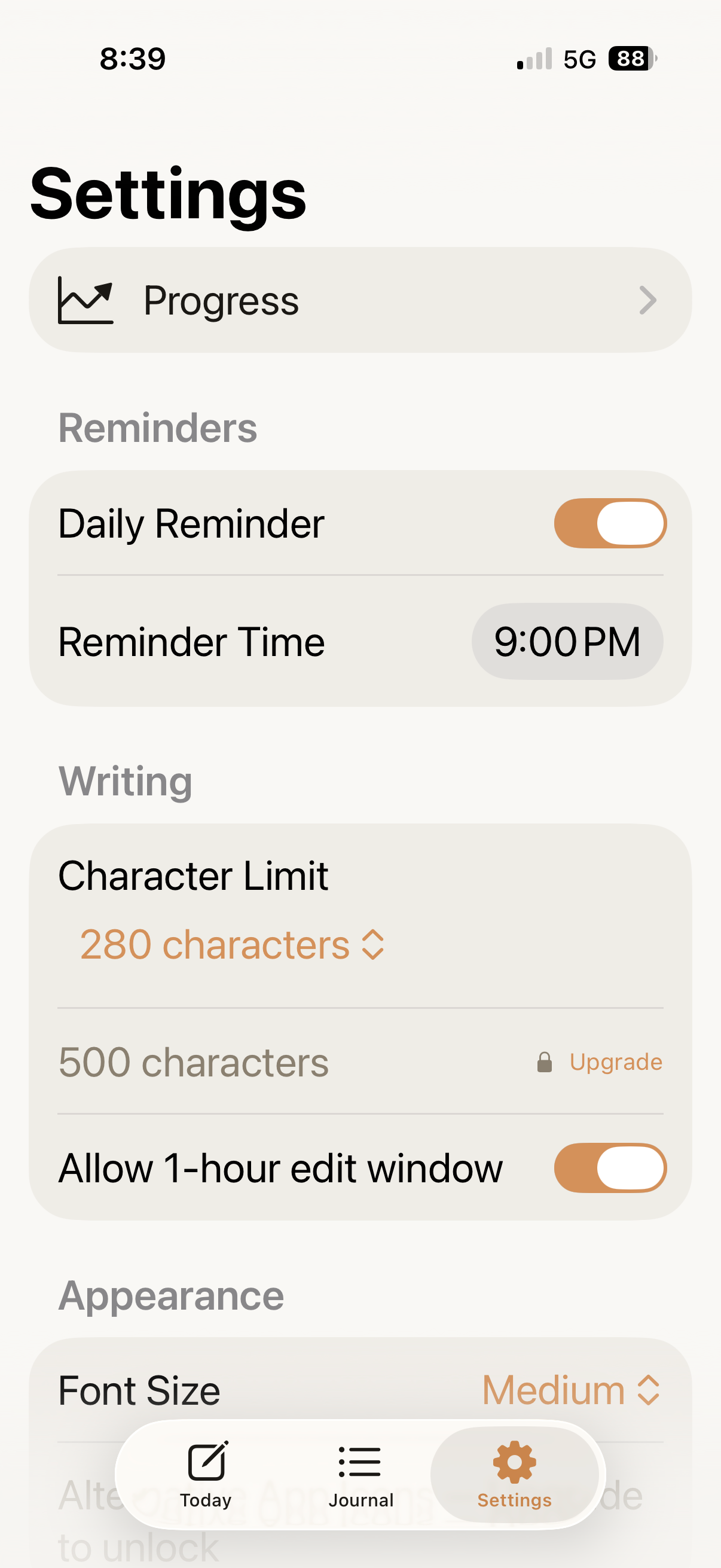 One Sentence a Day Journal screenshot 3