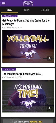 CAC Mustangs screenshot