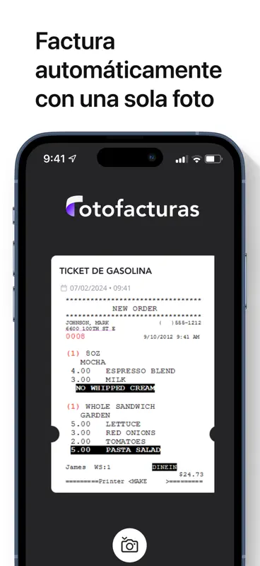 Fotofacturas - Factura fácil screenshot 1 of 3