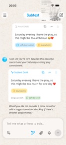 Subtext: AI Writing Assistant screenshot