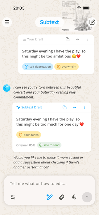 Subtext: AI Writing Assistant Screenshot 4 of 8
