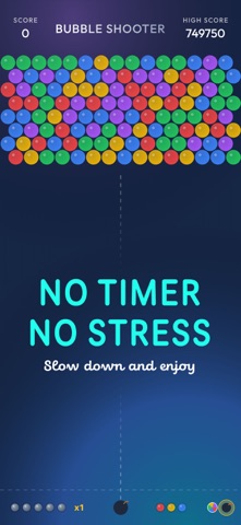 Bubble Shooter: Non-Stop Game iPhone screenshot