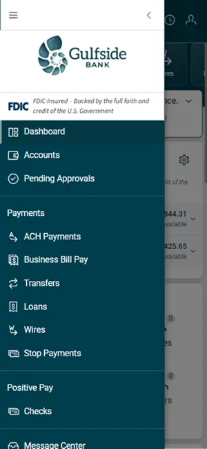 Gulfside Bank Treasury Mgmt screenshot 3