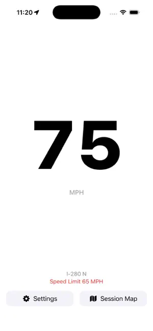 GPSSpeedTrack screenshot 1