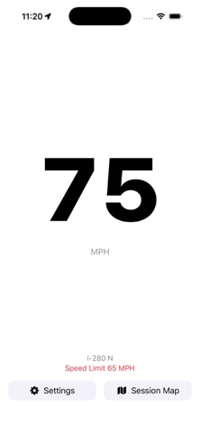 GPSSpeedTrack iPhone screenshot