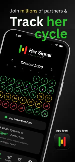 Her Signal: Period Calendar screenshot 2