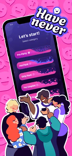 I have never - party questions screenshot 1