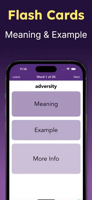 GRE Vocabulary Flashcards 2025 screenshot 3