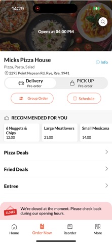 Micks Pizza House screenshot