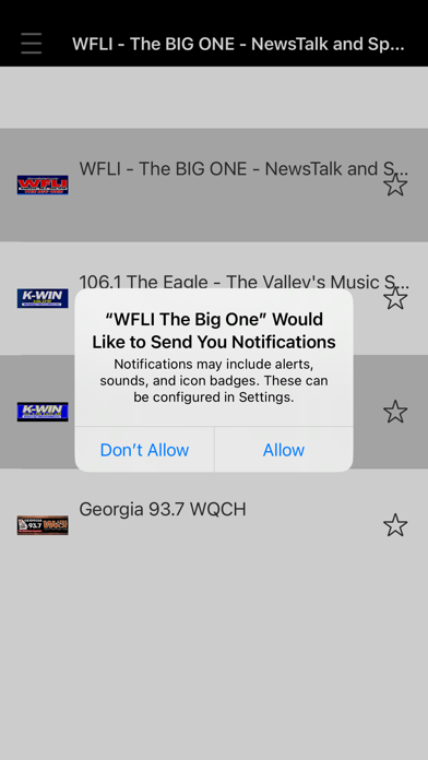 WFLI The Big One app screenshot