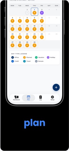 Quota - Track Office Days screenshot