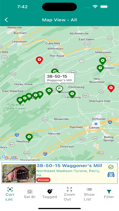 Screenshot 2 of World Guide to Covered Bridges App
