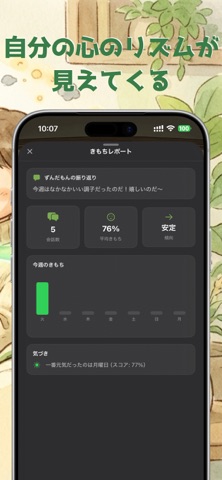ずんだもんの部屋 - ずんだもんに話を聴いてもらう iPhone screenshot