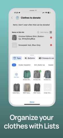 ClosetLog screenshot