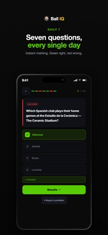 Ball IQ - Soccer Quiz iPhone screenshot