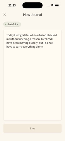 Maum Journal iPhone screenshot