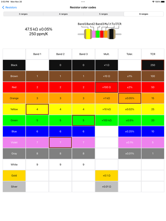 Screenshot #5 pour Electronic Circuits Calc Pro